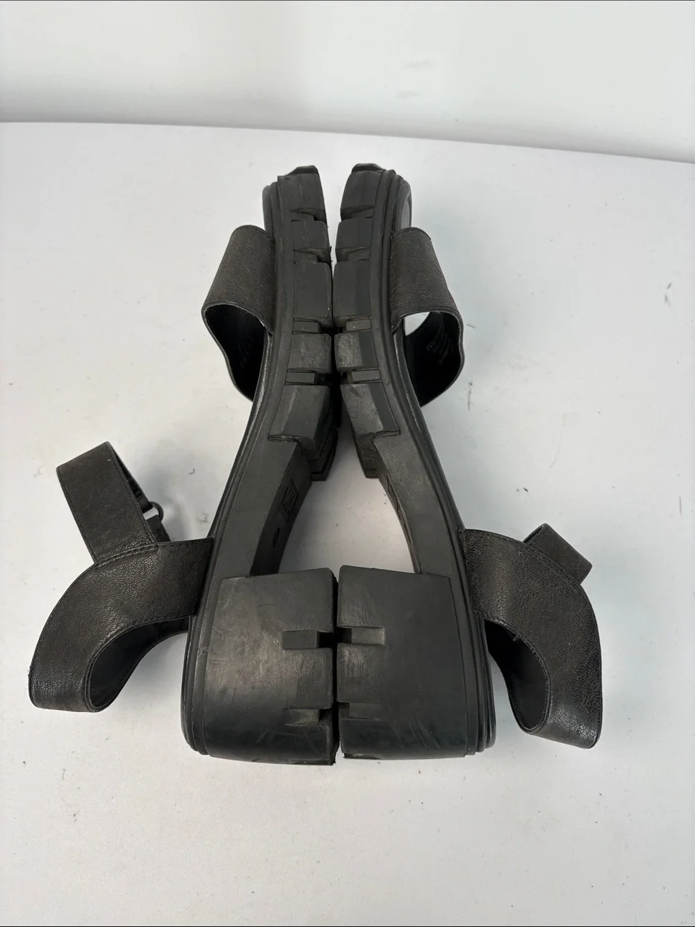 🥡 MIA vegan black  Chunky Platform Sandals